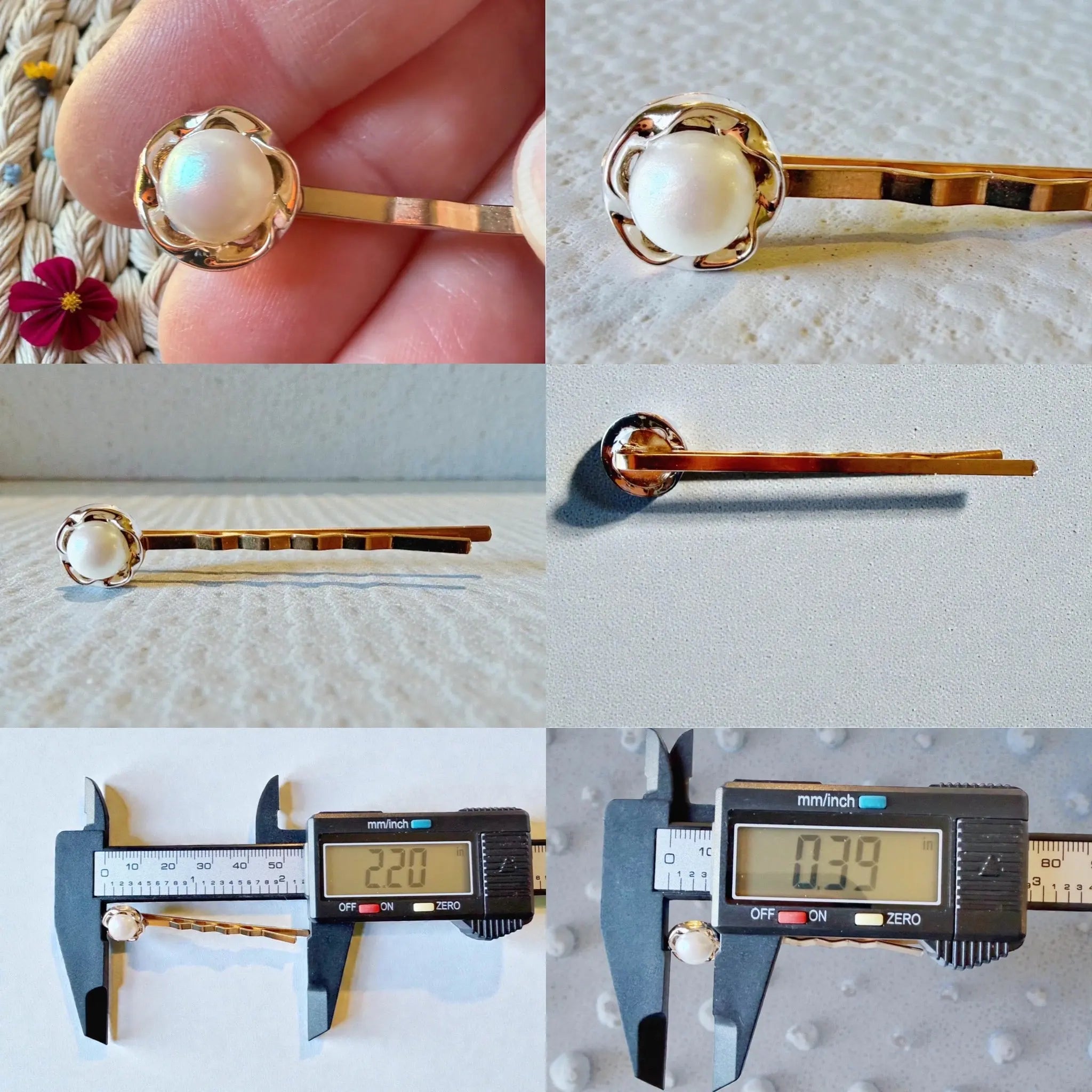 E6535DE7-84CF-4A78-9F2B-10EF793BA7EE Pearl Bridal Hair Pins Set – Flower, Heart & Butterfly Bobby Pins - Image 13