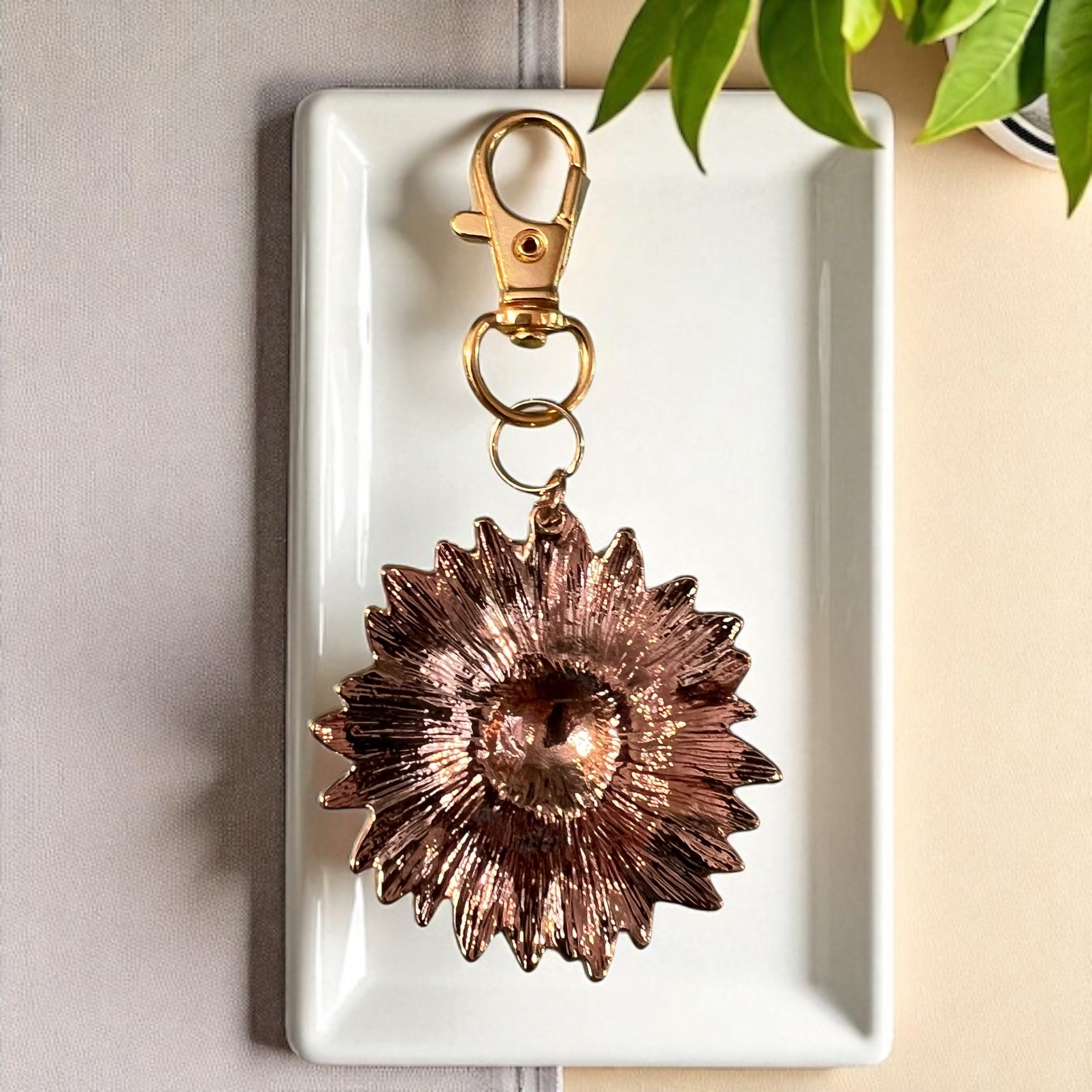 IMG-4047_977d6c97-af11-4f02-b2c6-8f8df3afac94 Sunflower Purse Charm – Gold Boho Bag Accessory - Image 10