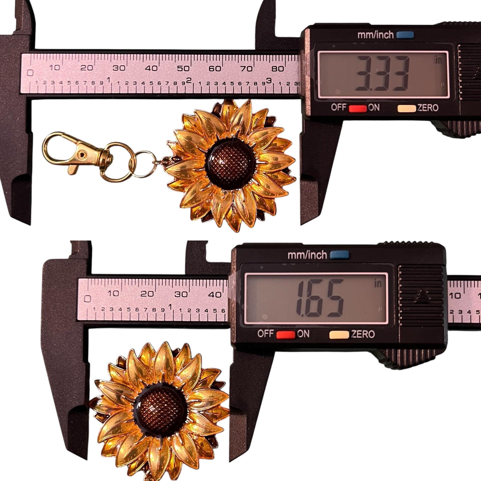 IMG-4048 Sunflower Purse Charm – Gold Boho Bag Accessory - Image 11