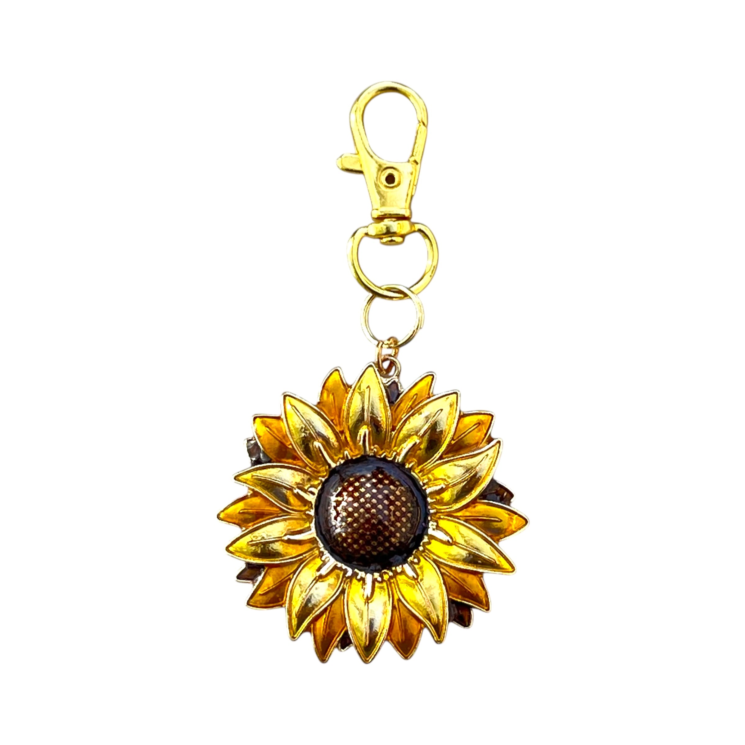boho-sunflower-purse-charm Sunflower Purse Charm – Gold Boho Bag Accessory - Image 12
