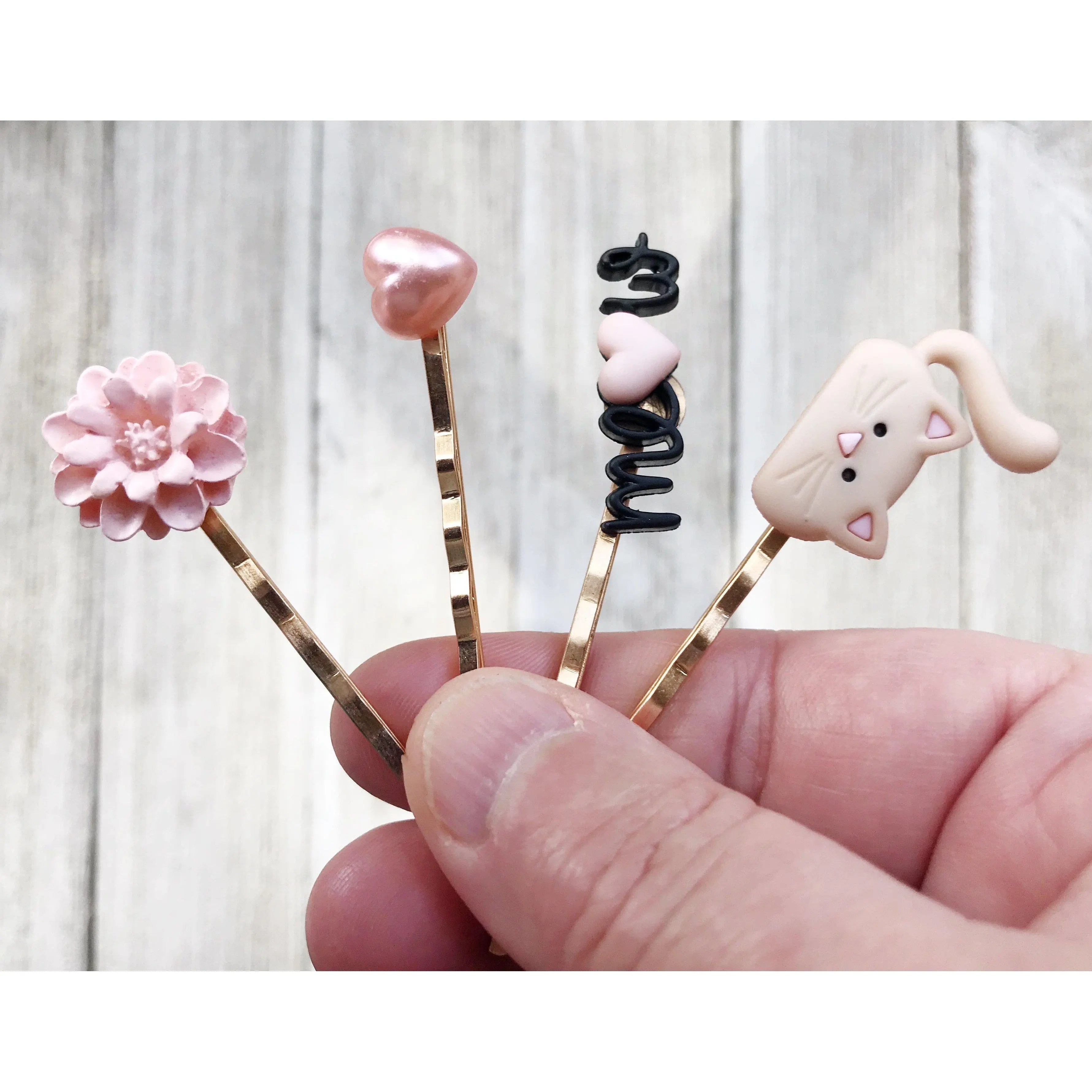 cat hair pin cat bobby pin womens hair pin flower hair pin heart hair pin meow word hair pin 2 cat hair pin cat bobby pin womens hair pin flower hair pin heart hair pin meow word hair pin 2