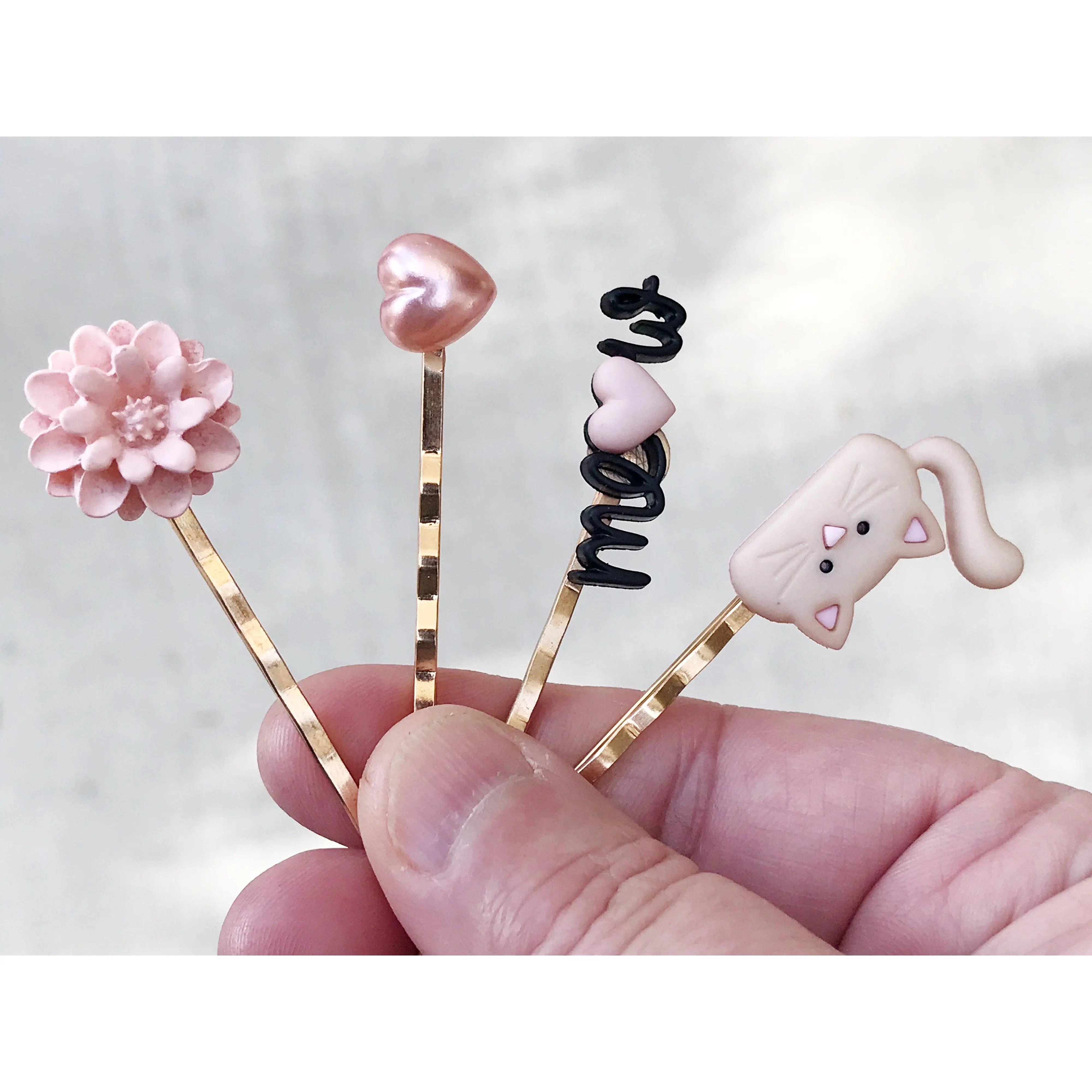 cat hair pin cat bobby pin womens hair pin flower hair pin heart hair pin meow word hair pin 3 cat hair pin cat bobby pin womens hair pin flower hair pin heart hair pin meow word hair pin 3
