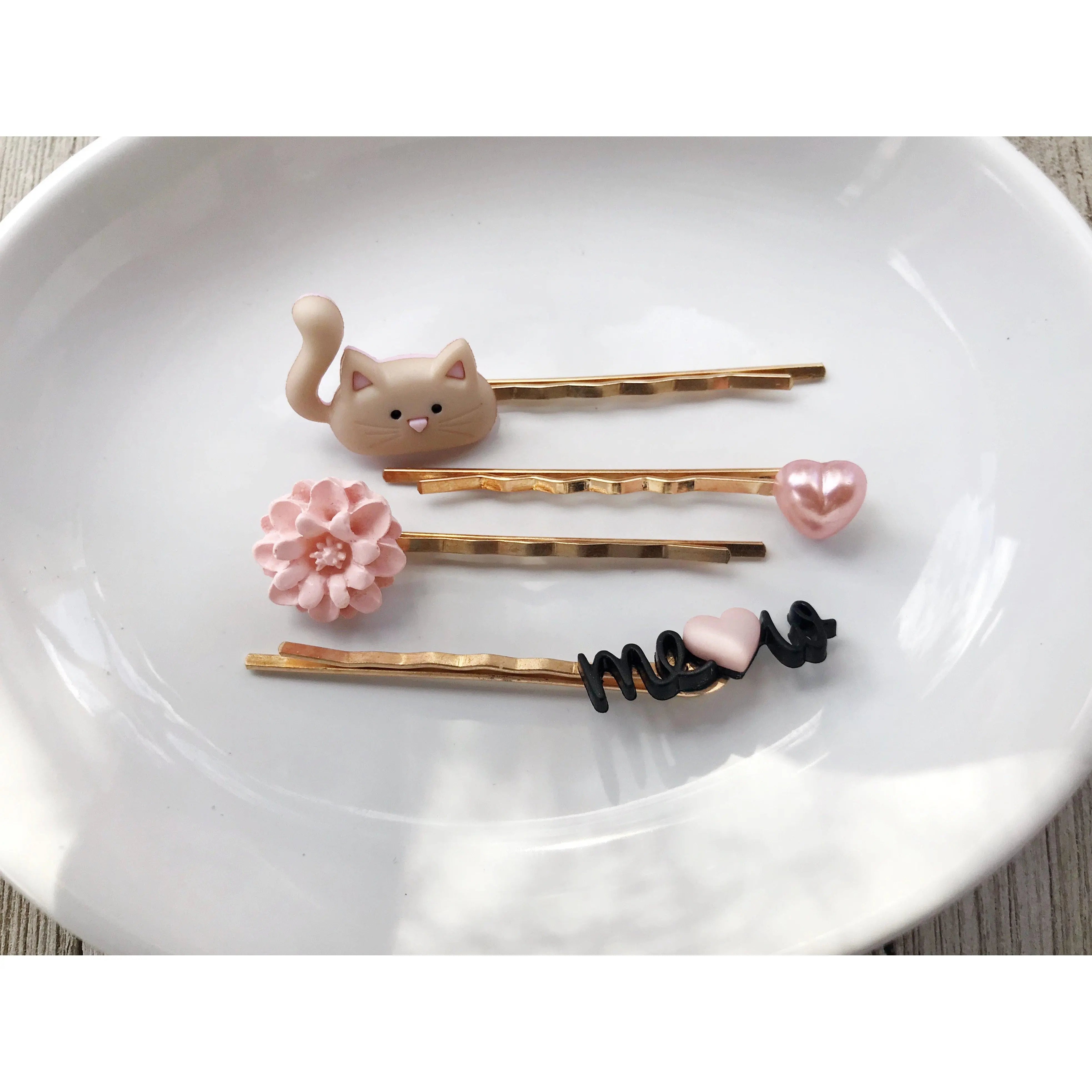 cat hair pin cat bobby pin womens hair pin flower hair pin heart hair pin meow word hair pin cat hair pin cat bobby pin womens hair pin flower hair pin heart hair pin meow word hair pin