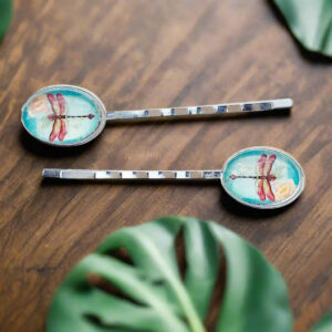 dragonfly floral hair pins flatlay main