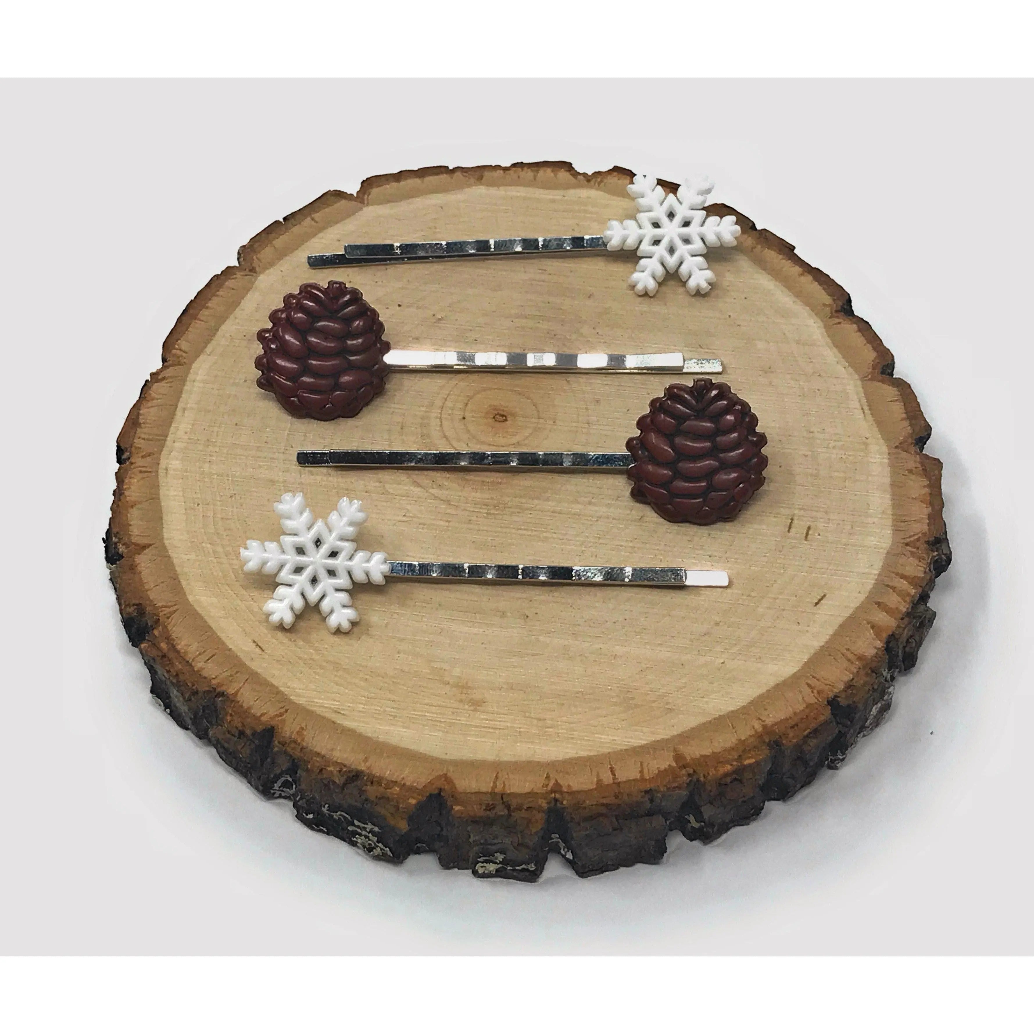 fall pinecone hair pins winter snowflake bobby pins fall pinecone hair pins winter snowflake bobby pins