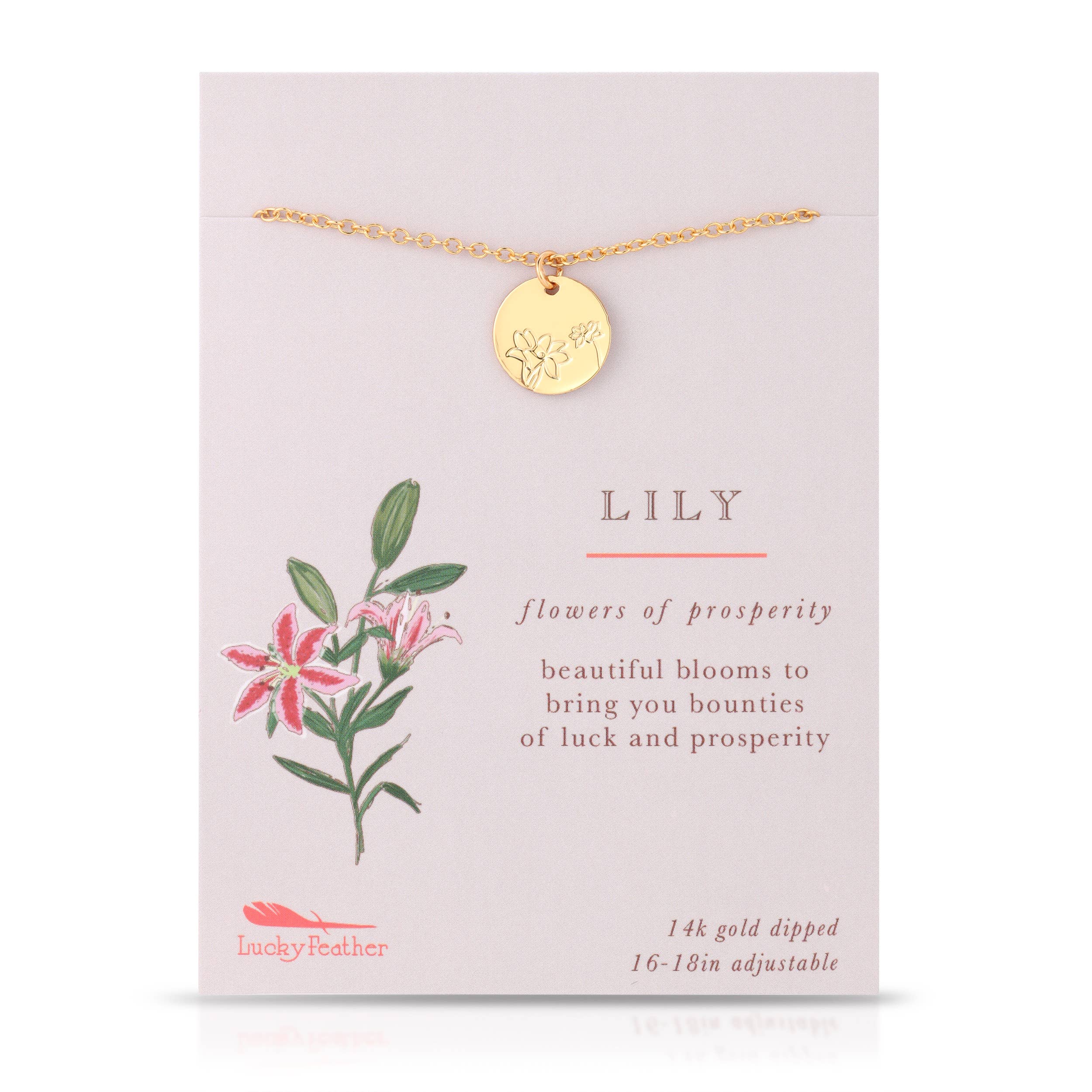 lily necklace gift packaging lily necklace gift packaging