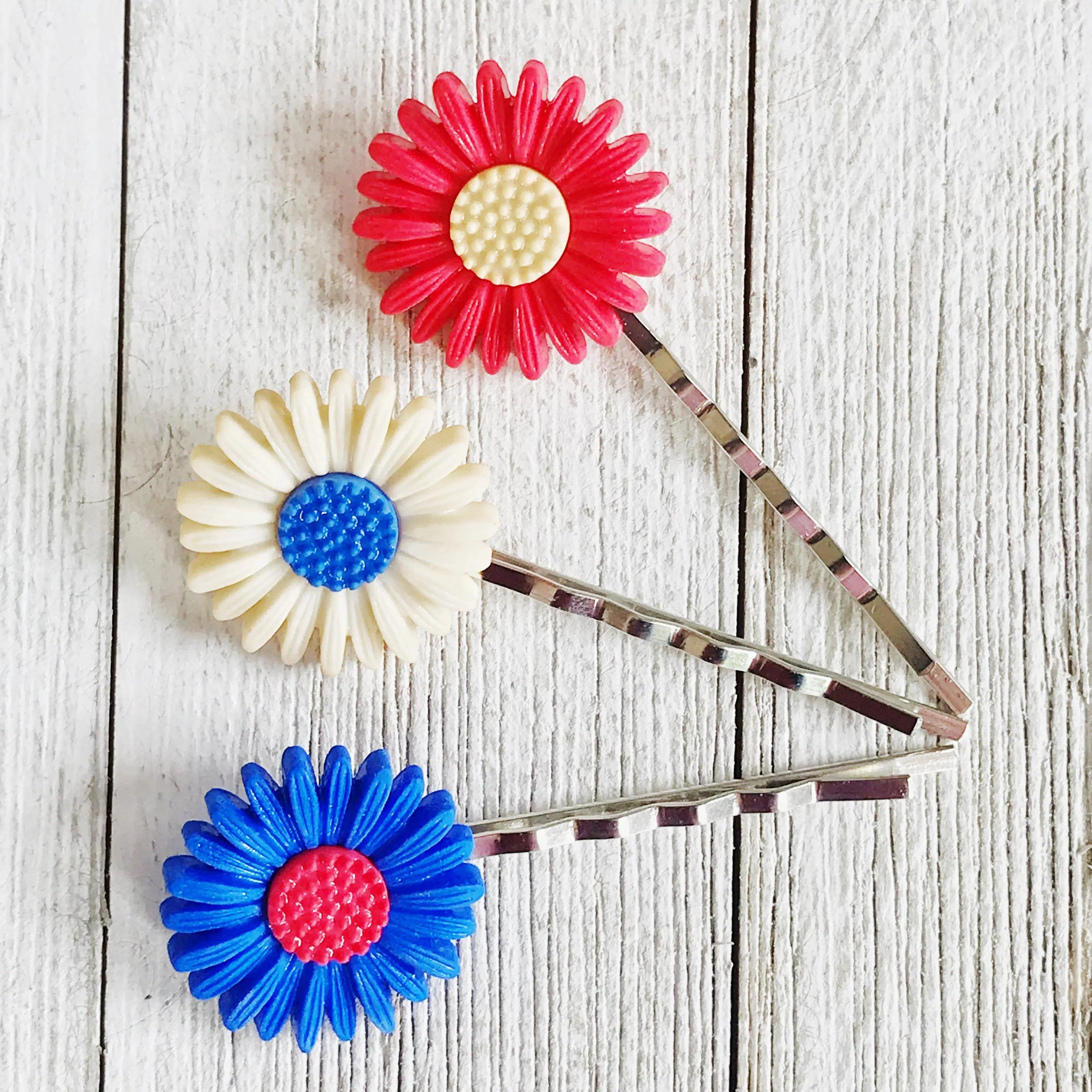 red blue flower hair pins womens fourth of july hair clips patriotic 4th of july hair accessories 3 red blue flower hair pins womens fourth of july hair clips patriotic 4th of july hair accessories 3