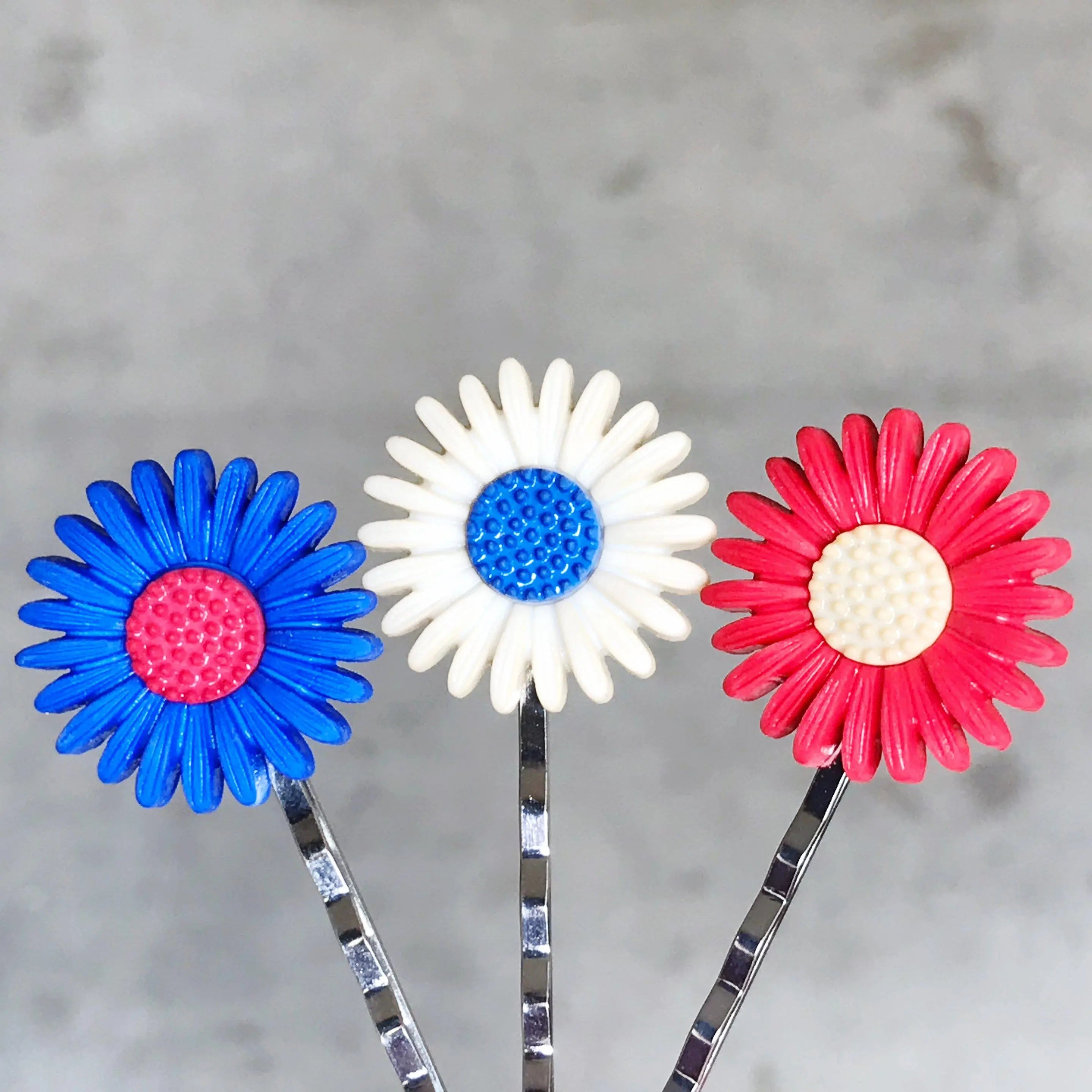 red blue flower hair pins womens fourth of july hair clips patriotic 4th of july hair accessories 4 red blue flower hair pins womens fourth of july hair clips patriotic 4th of july hair accessories 4